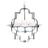 Люстра подвесная Lumina Deco Baltimore (Балтиморе) LDP 8020-4 CHR+WT