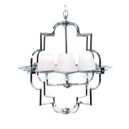 Люстра подвесная Lumina Deco Baltimore (Балтиморе) LDP 8020-4 CHR+WT