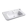 Раковина из сантехнического фарфора Kerasan Waldorf 4144K1bi/cr*1 120х60 подвесная цвет белый 1 отверстие под смеситель