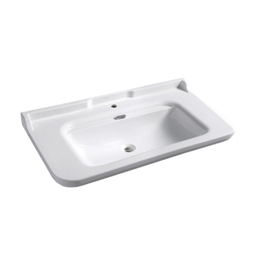 Раковина Kerasan Waldorf 120 см 4144K1bi/cr*1 подвесная цвет белый/хром