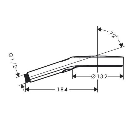 Душевая лейка Hansgrohe Rainfinity 26864140 цвет бронза