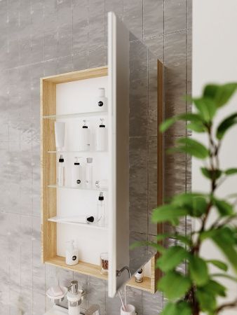 Зеркало-шкаф 1MarKa Mira У84861 60х90 подвесной цвет коричневый