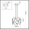 Люстра подвесная Odeon Light Chiara (Цхиара) 6638/45L