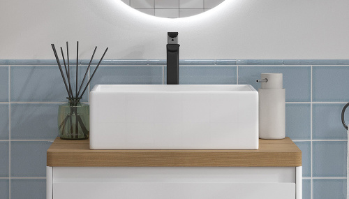 Столешница Velvex KLAUFS st.KLA.70 дуб французский 69х45х4 накладная цвет шатанэ - фото 2