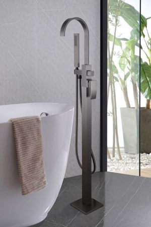 Смеситель Abber Wasserfall AF8615NG напольный никель