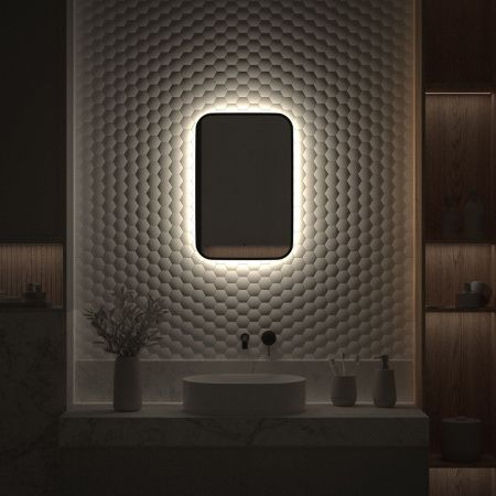 Зеркало с подсветкой Defesto AURA DF 2962R 40х60 подвесное