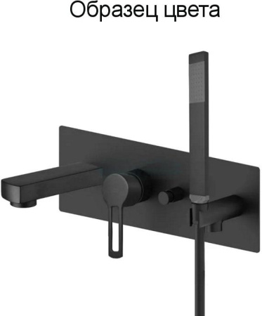 Смеситель для ванны с душем Paffoni Ringo RIN001NO встраиваемый в стену черный