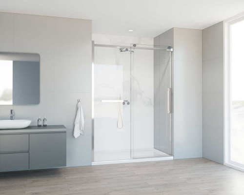 Душевая дверь Vincea Como Soft VDS-1CS140CL 140х195 стекло прозрачное профиль хром глянцевый - фото 2