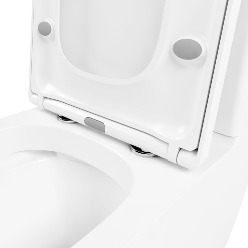 Унитаз-компакт напольный с бачком Lavinia Boho Aveo 3306010R белый глянцевый с сиденьем микролифт безободковый каскадный смыв - фото 3