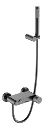 Смеситель Boheme Stick 123-GM настенный графит