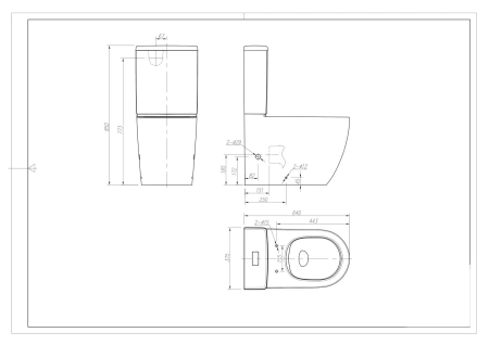 Чаша унитаза напольная Arrow AHB2233H цвет белый без бачка с сиденьем микролифт безободковая каскадный смыв