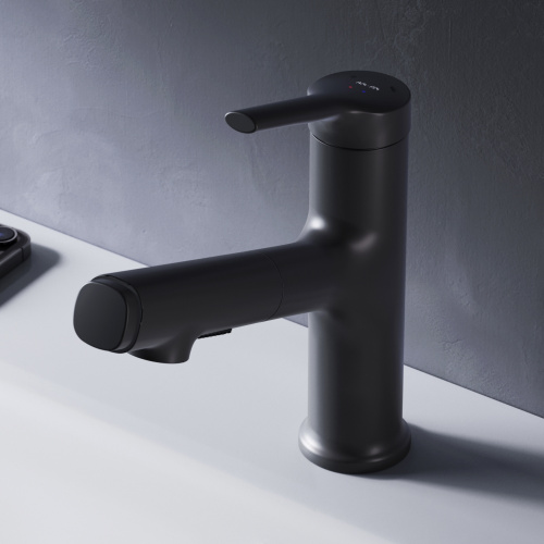 Смеситель Am.Pm X-Joy F85B02922 на раковину/на столешницу черный