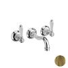 Смеситель для раковины Nicolazzi Petit Mont Blanc 1477BZ78 встраиваемый в стену бронза