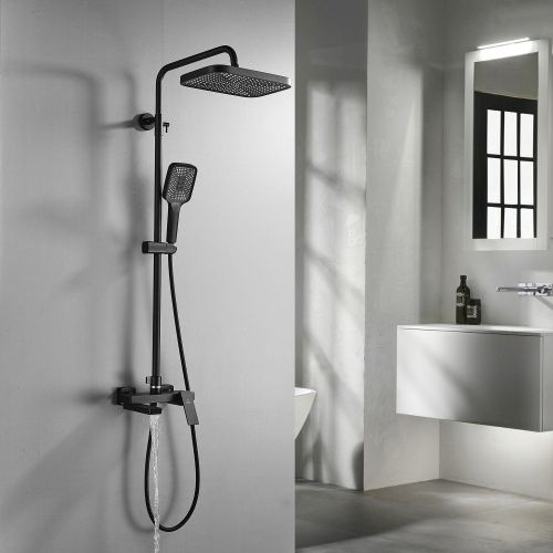 Душевая стойка Rose R1836H настенная цвет черный - фото 4