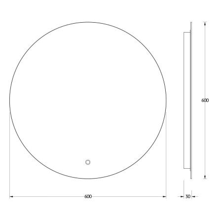Зеркало с подсветкой Evoform Ledshine BY 2643 60х60 подвесное