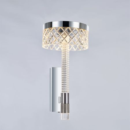 Бра Delight Collection Diamond cut (Диамонд цут) MB21020075-1A chrome