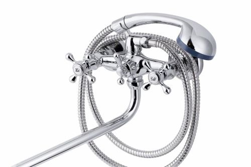 Cмеситель для ванны и душа TSARSBERG TSB-111-79 настенный хром - фото 2