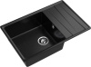 Кухонная мойка Granfest Level LV-760L черный 76х50 цвет черный поверхность матовая