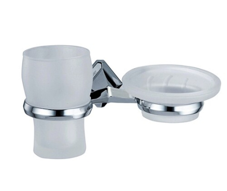 Стакан с мыльницей WasserKRAFT 1126 Стакан с мыльницей WasserKRAFT 1126