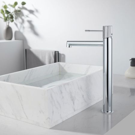 Смеситель для раковины Vincea Desire VBF-1D2CH на столешницу хром