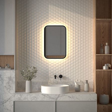 Зеркало с подсветкой Defesto AURA DF 2972 40х60 подвесное