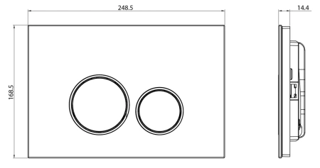 Сет унитаз + инсталляция + кнопка CC.300.80.01+FP.330.WHITE.10+AM25010 Nero