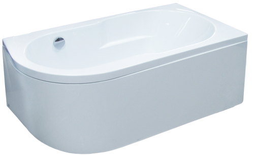Ванна акриловая Royal Bath AZUR RB614203R 170х80 пристенная асимметричная - фото 3