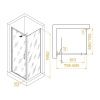 Душевой уголок RGW Stilvoll 703214587-11 80х70 стекло прозрачное профиль хром без поддона