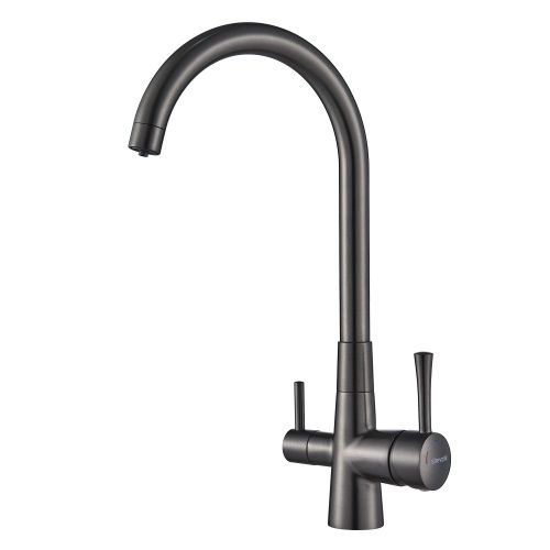 Смеситель для кухни Shevanik S428T на мойку оружейная сталь - фото 2