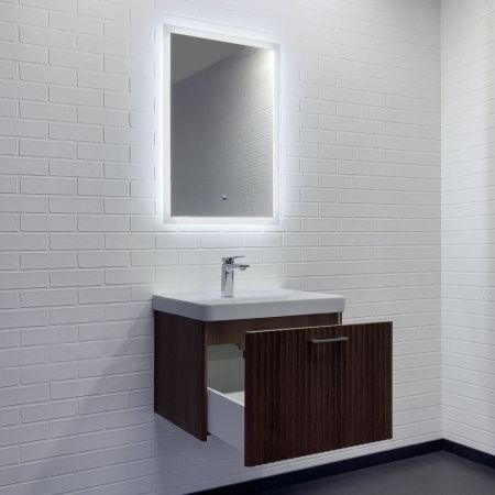 Тумба с раковиной Comforty Ангара 00-00021035CF 60х50 подвесная цвет коричневый