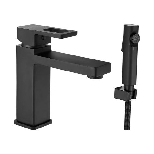 Смеситель Shevanik S8271H на раковину черный - фото 2