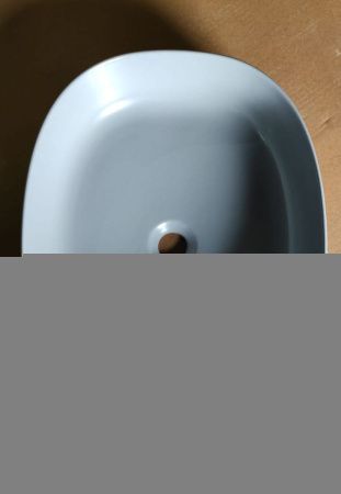 Раковина керамическая White Ceramic Jumper W0717FM 50х40 накладная цвет серый