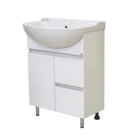 Тумба под раковину Misty Амур Э-Аму01060-0111Я 60х30 напольная цвет белый