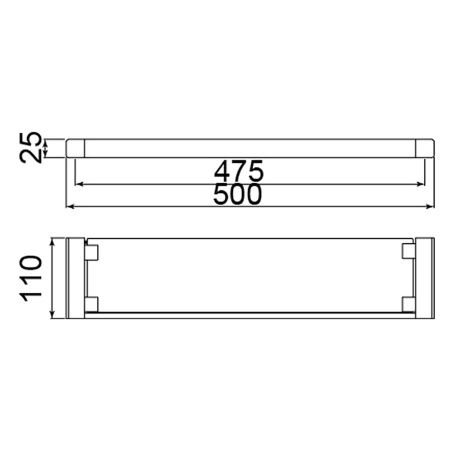 Полка Timo Selene 10072/00