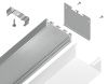 Алюминиевый профиль для светодиодной ленты до 33,4мм Ambrella Light Profile System (Профиле Сыстем) GP3070AL