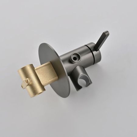 Гигиенический душ со смесителем Rose R235T оружейная сталь