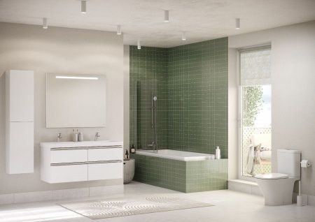 Тумба под раковину Roca The Gap ZRU9307637 120х50 подвесная цвет белый