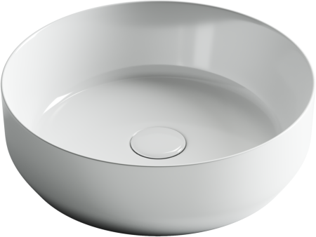 Раковина из сантехнического фарфора Ceramica Nova ELEMENT CN6022 40х40 накладная цвет белый без отверстий под смеситель