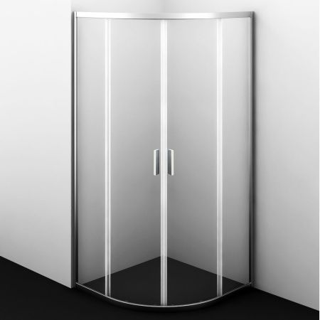 Душевой уголок Wasserkraft Lippe 45S 45S00 80х80 стекло прозрачное профиль хром без поддона