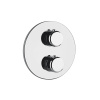 Смеситель для душа Gessi Goccia 33846#031 встраиваемый в стену хром с термостатом (внешняя часть)