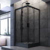 Душевой уголок Am.Pm Gem W90G-403-090BT 90х90 стекло прозрачное профиль черный матовый без поддона