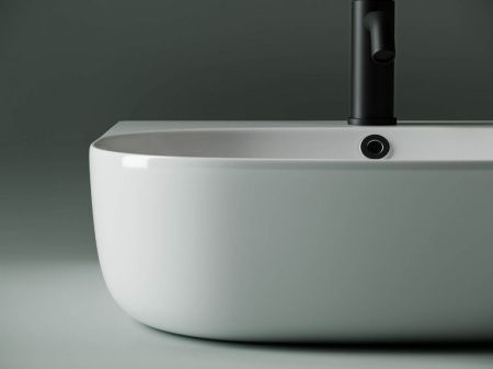 Раковина из сантехнического фарфора Ceramica Nova ELEMENT CN5011 50х40 накладная цвет белый 1 отверстие под смеситель