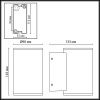 Уличный настенный светильник Odeon Light Long (Лонг) 7142/12WL