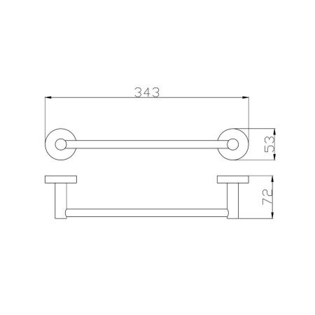 Полотенцедержатель RavSlezak Colorado COA0701/30MGK
