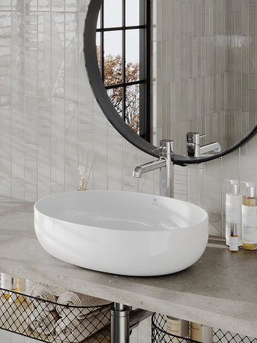 Раковина Orange 52 см B05-520W накладная цвет белый глянцевый - фото 4