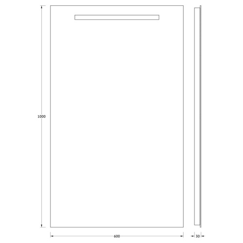 Зеркало со встроенным LED-светильником Evoform Ledline BY 2110 60х100 - фото 2