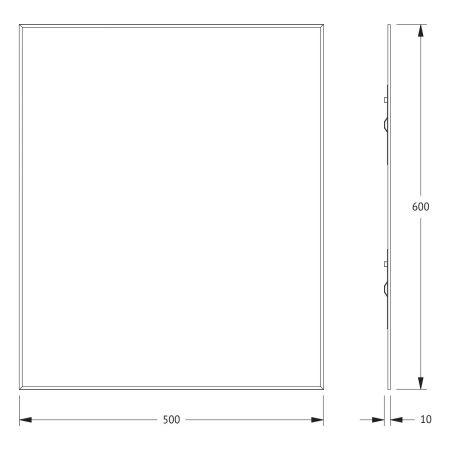 Зеркало Evoform Standard BY 0209 50х60 подвесное