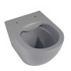 Унитаз подвесной Abber Bequem AC1101MG серый с сиденьем микролифт безободковый каскадный смыв