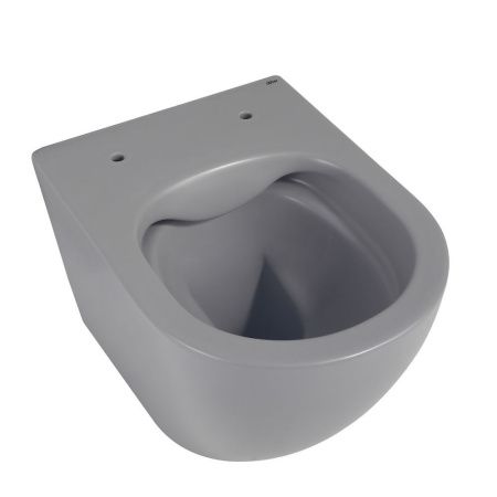 Унитаз подвесной Abber Bequem AC1101MG серый с сиденьем микролифт безободковый каскадный смыв