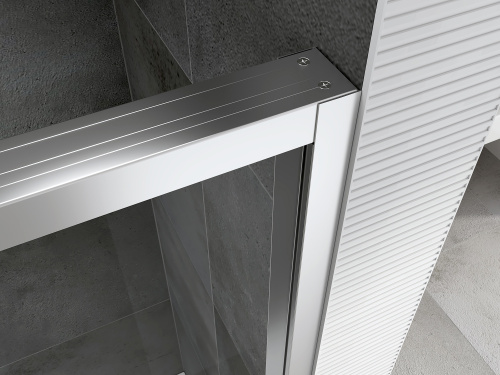 Душевой уголок Abber Komfort AG93120-S102 100х120 стекло прозрачное профиль хром глянцевый - фото 4